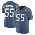 Johmsee NE.Patriots #55 Jared Wilson Player Blue Limited Rivalries Collection Home Game Stitched Jerseys