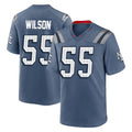 Johmsee NE.Patriots #55 Jared Wilson Player Blue Rivalries Collection Home Game Stitched Jerseys