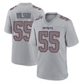 Johmsee NE.Patriots #55 Jared Wilson Player Gray Fashion Limited Home Game Stitched Jerseys