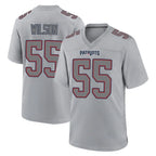 Johmsee NE.Patriots #55 Jared Wilson Player Gray Fashion Limited Home Game Stitched Jerseys