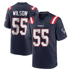 Johmsee NE.Patriots #55 Jared Wilson Player Navy Home Game Stitched Jerseys