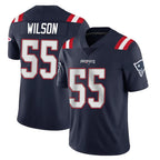 Johmsee NE.Patriots #55 Jared Wilson Player Navy Vapor Untouchable Home Game Stitched Jerseys