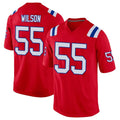 Johmsee NE.Patriots #55 Jared Wilson Player Red Home Game Stitched Jerseys