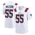 Johmsee NE.Patriots #55 Jared Wilson Player White Home Game Stitched Jerseys