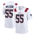 Johmsee NE.Patriots #55 Jared Wilson Player White Home Game Stitched Jerseys