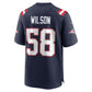 NE.Patriots #58 Jared Wilson Navy Team Game Stitched American Football Jerseys