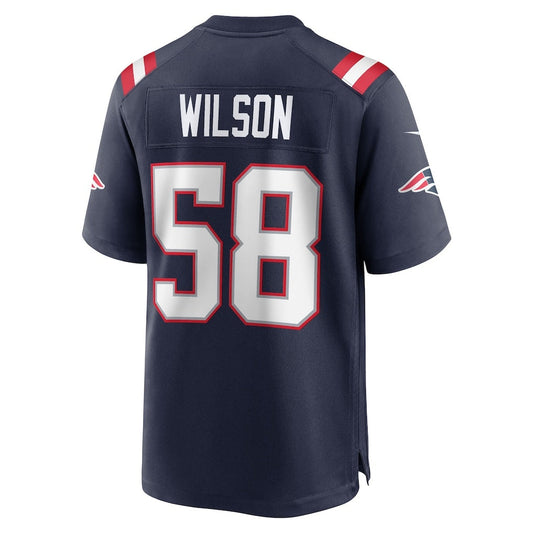NE.Patriots #58 Jared Wilson Navy Team Game Stitched American Football Jerseys