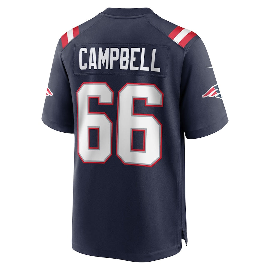 Johmsee NE.Patriots #66 Will Campbell Player Navy Home Game Stitched Jerseys