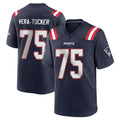 Johmsee NE.Patriots #75 Alijah Vera-Tucker Player Navy Home Game Stitched Jerseys