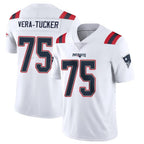 Johmsee NE.Patriots #75 Alijah Vera-Tucker Player White Vapor Untouchable Home Game Stitched Jerseys