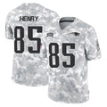 Johmsee NE.Patriots #85 Hunter Henry Player Arctic Camo Salute To Service Limited Game Stitched Jerseys