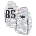 Johmsee NE.Patriots #85 Hunter Henry Player Arctic Camo Salute to Service Pullover Hoodies Limited Game Stitched Jerseys