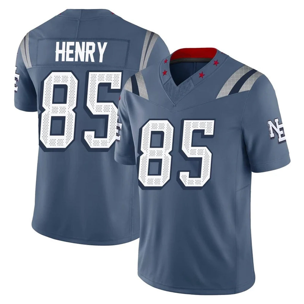Johmsee NE.Patriots #85 Hunter Henry Player Blue Limited Rivalries Collection Home Game Stitched Jerseys