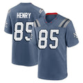 Johmsee NE.Patriots #85 Hunter Henry Player Blue Rivalries Collection Home Game Stitched Jerseys