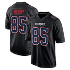Johmsee NE.Patriots #85 Hunter Henry Player Carbon Fashion Limited Home Game Stitched Jerseys