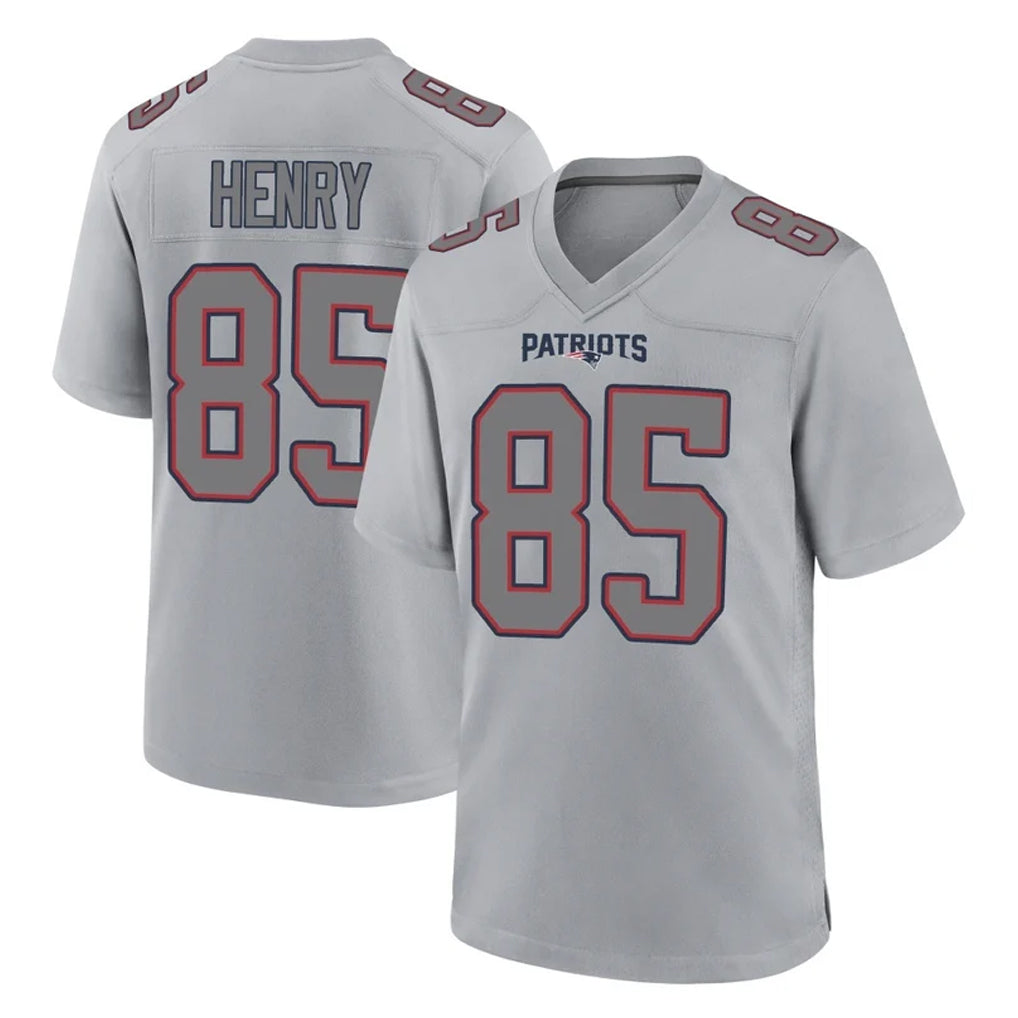 Johmsee NE.Patriots #85 Hunter Henry Player Gray Fashion Limited Home Game Stitched Jerseys