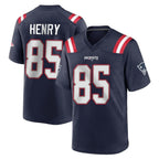 Johmsee NE.Patriots #85 Hunter Henry Player Navy Home Game Stitched Jerseys