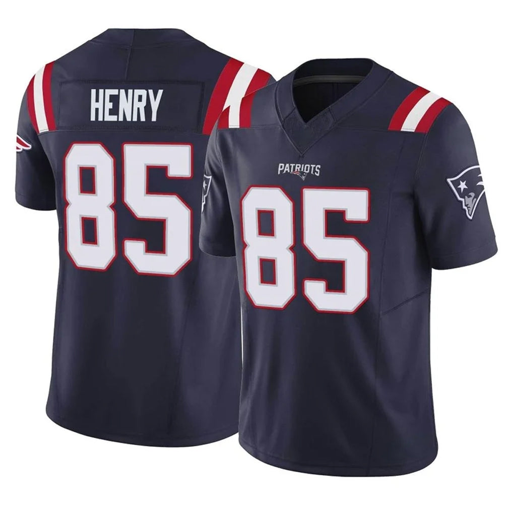 Johmsee NE.Patriots #85 Hunter Henry Player Navy Limited Vapor F.U.S.E. Home Game Stitched Jerseys