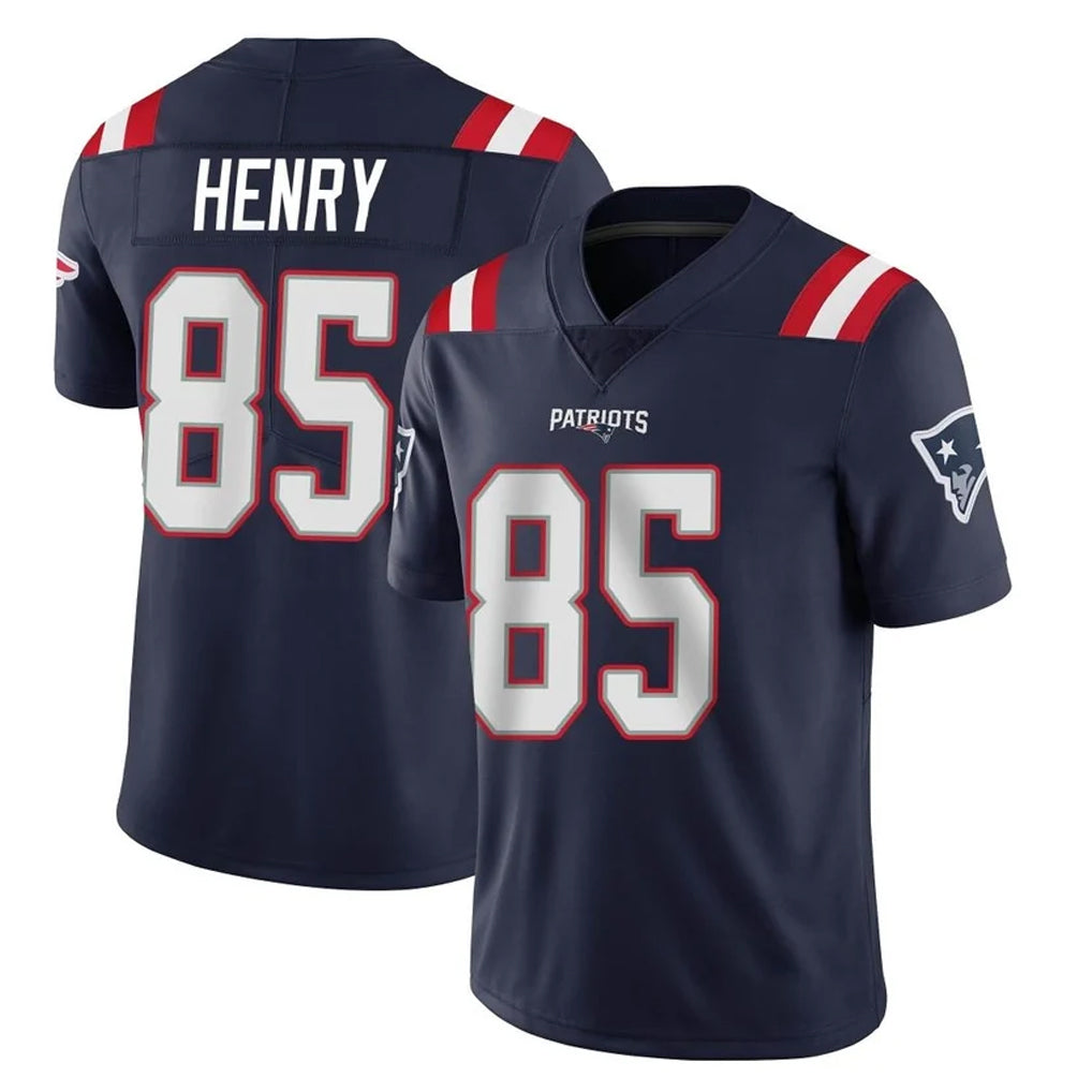 Johmsee NE.Patriots #85 Hunter Henry Player Navy Vapor Untouchable Home Game Stitched Jerseys