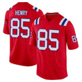Johmsee NE.Patriots #85 Hunter Henry Player Red Home Game Stitched Jerseys