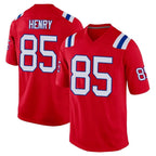 Johmsee NE.Patriots #85 Hunter Henry Player Red Home Game Stitched Jerseys