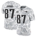 Johmsee NE.Patriots #87 Romeo Doubs Player Arctic Camo Salute To Service Limited Game Stitched Jerseys