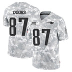 Johmsee NE.Patriots #87 Romeo Doubs Player Arctic Camo Salute To Service Limited Game Stitched Jerseys