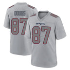 Johmsee NE.Patriots #87 Romeo Doubs Player Gray Fashion Limited Home Game Stitched Jerseys