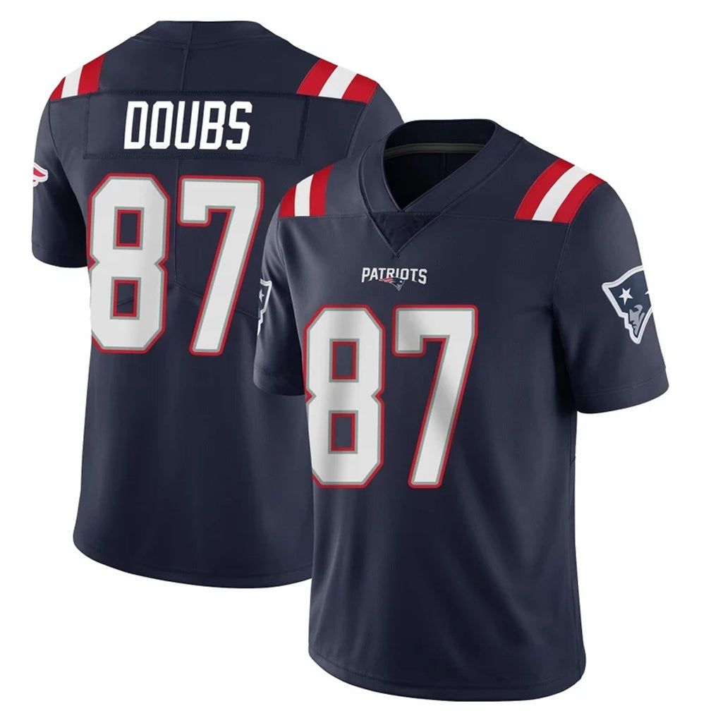 Johmsee NE.Patriots #87 Romeo Doubs Player Navy Vapor Untouchable Home Game Stitched Jerseys