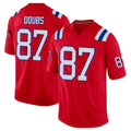 Johmsee NE.Patriots #87 Romeo Doubs Player Red Home Game Stitched Jerseys