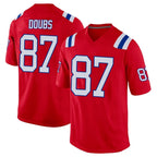 Johmsee NE.Patriots #87 Romeo Doubs Player Red Home Game Stitched Jerseys