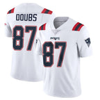 Johmsee NE.Patriots #87 Romeo Doubs Player White Vapor Untouchable Home Game Stitched Jerseys