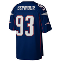 Johmsee NE.Patriots #93 Richard Seymour Mitchell & Ness Navy Legacy Replica Stitched Puhic Jersey