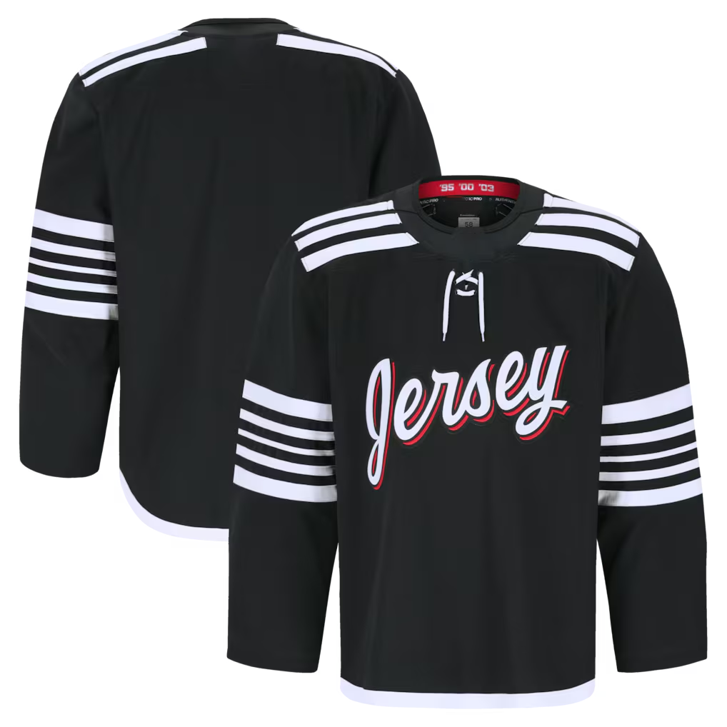 Johmsee NJ.Devils Black Alternate Authentic Pro Jerseys