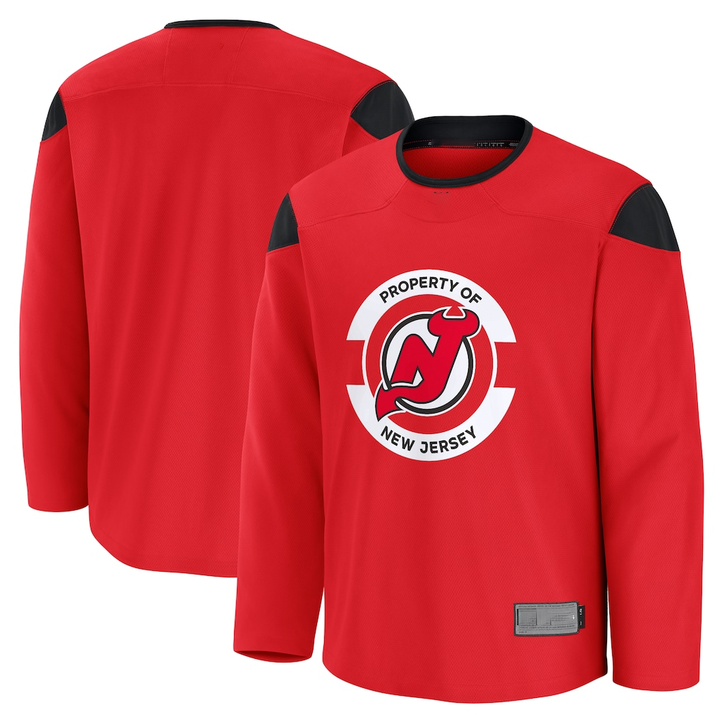 Johmsee NJ.Devils Red Practice Jerseys