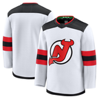 Johmsee NJ.Devils White Away Premium Jerseys