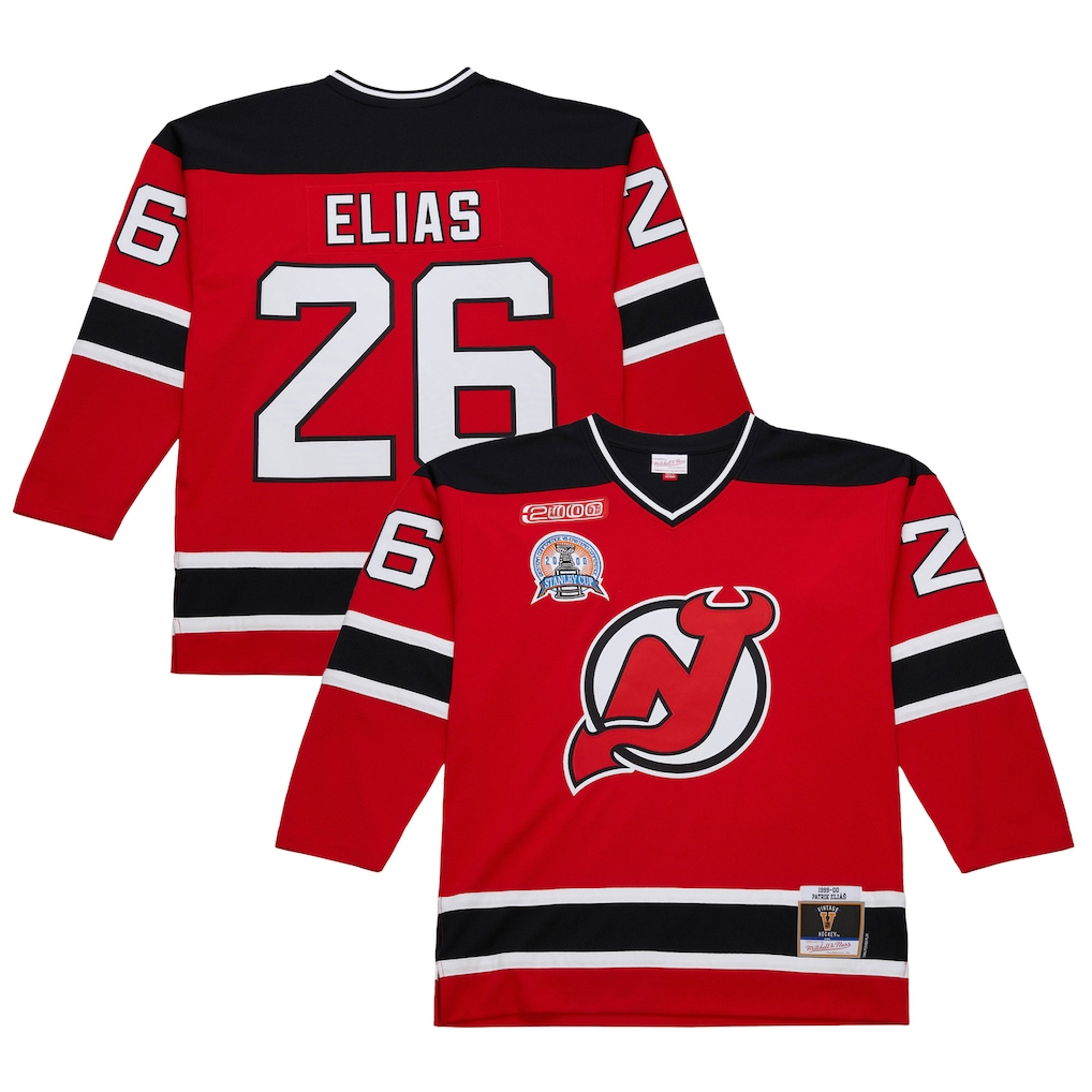 Johmsee NJ.Devils #26 Patrik Elias Red 1999-00 Power Play Jerseys