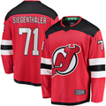 Johmsee NJ.Devils #71 Jonas Siegenthaler Red Home Breakaway Player Jerseys