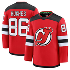 Johmsee NJ.Devils #86 Jack Hughes Red Home Premium Jerseys