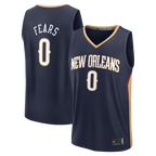 Johmsee NO.Pelicans #0 Jeremiah Fears Navy Fast Break Replica Stitched Jerseys- Icon Edition