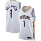 Johmsee NO.Pelicans #1 Zion Williamson White Swingman Stitched Jerseys- Association Edition