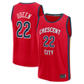Johmsee NO.Pelicans #22 Derik Queen Red Fast Break Replica Player Stitched Jerseys- Statement Edition
