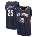 Johmsee NO.Pelicans #25 Trey Murphy III Navy Fast Break Replica Stitched Jerseys- Icon Edition