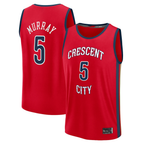 Johmsee NO.Pelicans #5 Dejounte Murray Red Fast Break Replica Player Stitched Jerseys- Statement Edition