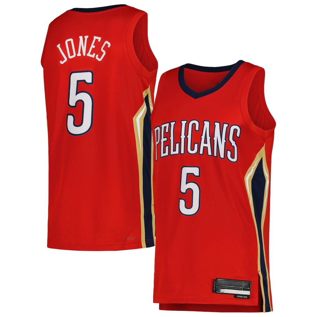 Johmsee NO.Pelicans #5 Herbert Jones Red Swingman Stitched Jerseys- Statement Edition