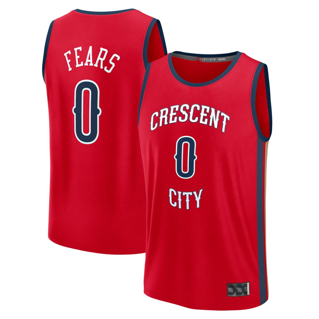 Johmsee NO.Pelicans #0 Jeremiah Fears Red Fast Break Replica Player Stitched Jerseys- Statement Edition