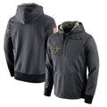 Johmsee NO.Saints Gray Pullover Hoodies Limited Blank Player Stitched Jerseys