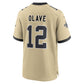 NO.Saints #12 Chris Olave Gold Gameday Golds Alternate Game Player Stitched American Football Jersey