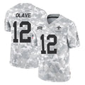 Johmsee NO.Saints #12 Chris Olave Player Arctic Camo Salute To Service Limited Game Stitched Jerseys