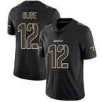 Johmsee NO.Saints #12 Chris Olave Player Limited Black Impact Stitched Jerseys